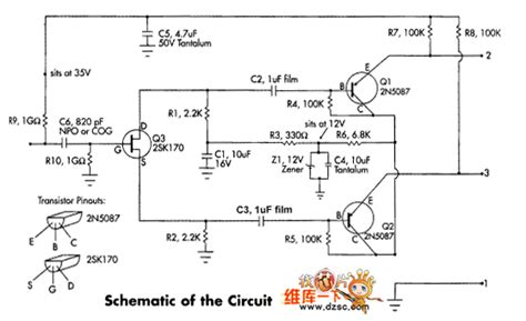 condenser microphonemicrophoneinternal preamplifier circuit diagram amplifiercircuit