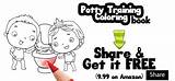 Potty Colouring sketch template