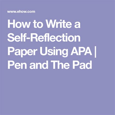 write   reflection paper   reflection paper