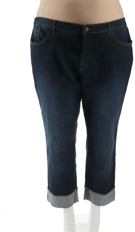 studio  denim  studio denim  petite cuffed ankle jeans womens  walmartcom
