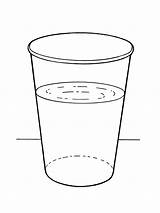 Glass Water Cup Drawing Coloring Pages Color Illustration Primary Schedule Lds Symbols Paintingvalley Table Drawings Simple Two Primarily Inclined Library sketch template