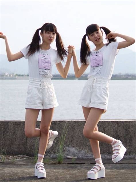 rika and riko ichino nippon girls white dress fashion dresses