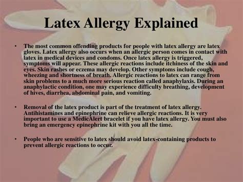 Latex Condom Allergy Pictures