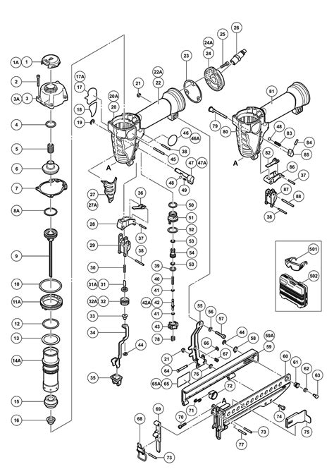 hitachi nab parts list hitachi nab repair parts oem parts  schematic diagram
