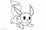 Eevee Coloring Pages Fanart Printable Adults Kids sketch template