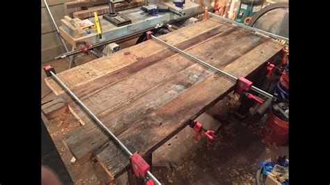 reclaimed wood dining table  west belle build part