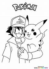 Pikachu Pokemon Portrait sketch template