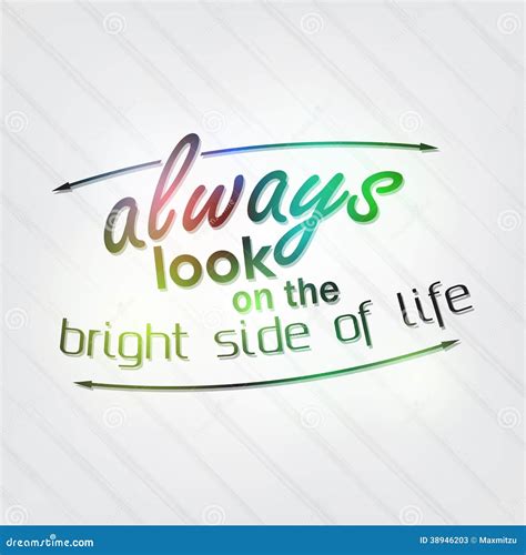 bright side  life stock vector image