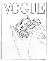 Vogue Coloring Pages Fashion Paris Book Covers Color Visit Favorite Kate Books sketch template