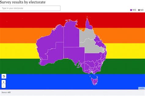 Mapping The Results Of Australia’s Same Sex Marriage