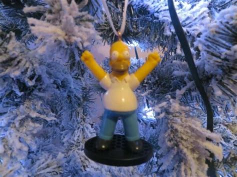 simpsons homer simpson christmas ornament  sale  ebay