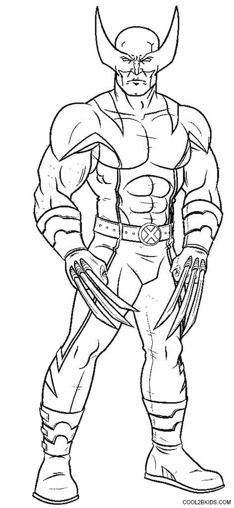 printable wolverine coloring pages  kids coolbkids