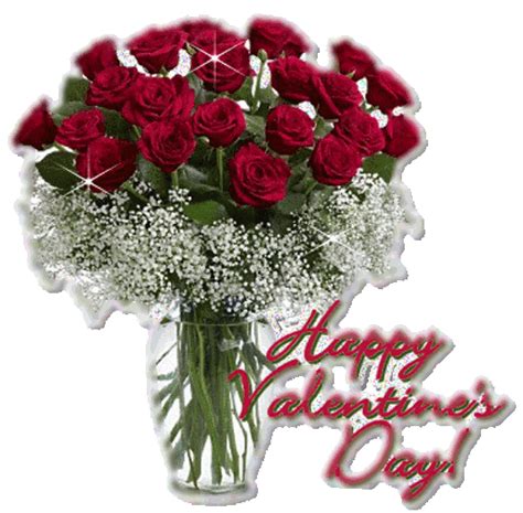 second life marketplace animated sparkling happy valentines day red roses in vase