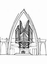 Drawings Pipe Projects Getdrawings Organ Drawing Alan Dobson Lynn Tampa sketch template