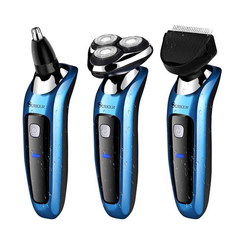 electric shaver rotary shaver hair clipper wet  dry     nose trimmer  sidebums