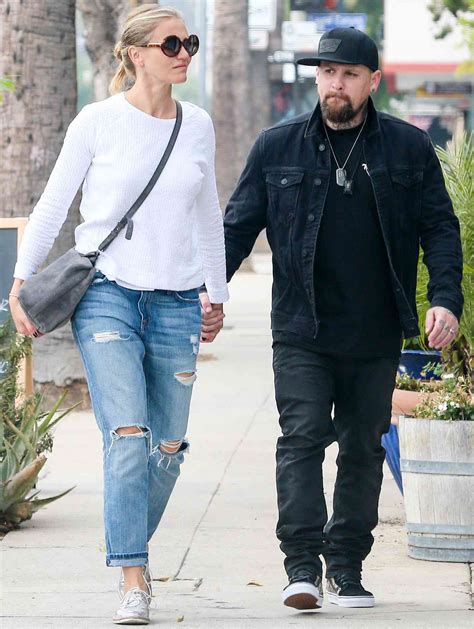 Cameron Diaz And Benji Madden Take L A Stroll