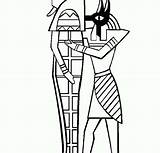 Sarcophagus Coloring Drawing Pages Coffin Template Getdrawings sketch template