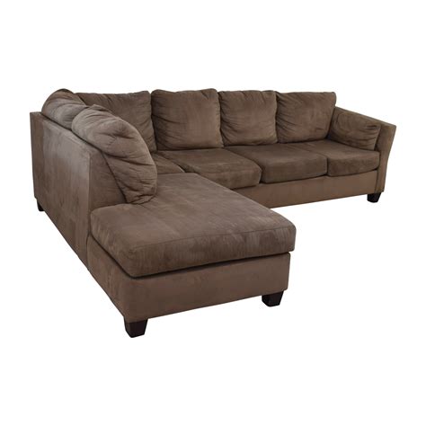 bobs discount furniture bobs furniture brown microfiber sectional sofas