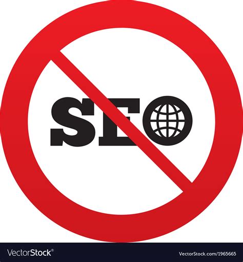 Seo Sign Icon Search Engine Optimization Symbol Vector Image
