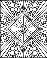 Coloring Geometric Zen Dover Mosaics Mosaïque Verob Centerblog Doverpublications sketch template