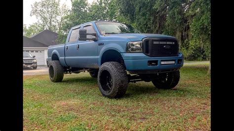 ford powerstroke  walk  lifted straight piped