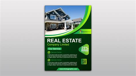 photoshop real estate modern flyer template graphicsfamily