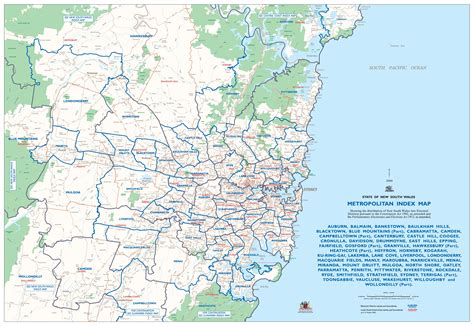 sydney metropolitan area map map  sydney metropolitan area australia