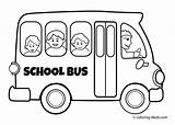 Bus Coloring School Pages Printable Outline Kids Transportation Print Drawing Preschool Clipart Buses Sheets Children Clip Books Procoloring Truck Colouring sketch template