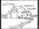 Farm Coloring Pages Scene Kids Sheets Dibujos Barn Farms Drawing Bestcoloringpagesforkids Book Animals Choose Board sketch template