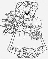 Coloring Pages Stamps Printable Bear Color Digital Digi Miscellaneous Easter Adult Books Colouring Satisfying Embroidery Lagret Fra sketch template