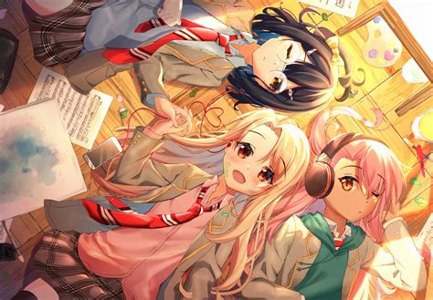 Black Hair Blonde Hair Chloe Von Einzbern Dark Skin Fate Kaleid Liner