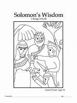 Wisdom Solomon Bible Coloring Kids Lesson Color God Chapter Contents Table sketch template