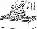 Cuoco Cocinero Disegno Rockera Cocineros Visitados Registrato Utente Cuochi sketch template