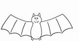 Coloring Bat Halloween Pages Clipart Bats Printable Template Book Easy Drawing Print Kids Preschool Color Cartoon Cliparts Clip Children Gif sketch template