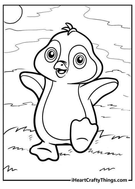 penguin coloring pages updated