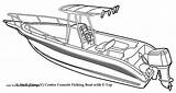 Boat Coloring Drawing Speed Yacht Line Fishing Pages Motor Simple Drawn Draw Drawings Step Easy Clipart Oat Transparent Paintingvalley Pngkey sketch template