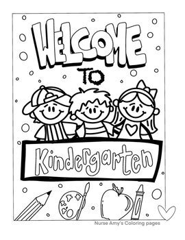 kindergarten coloring page  nurse amys coloring pages