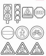 Road Signs Transportation Worksheet Educacion Linda Vial sketch template