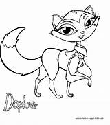 Coloring Pages Bratz Cartoon Kids Petz Color Character Printable Sheets Pets Characters Daphne Found Choose Board sketch template