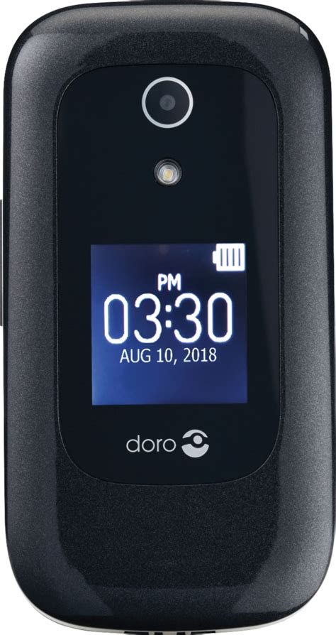 Best Buy Doro 7050 With 512mb Memory Cell Phone Black White Consumer