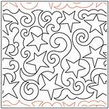 Pantograph Swirly Pantographs Quilting Longarm Quiltedjoy Valor Patriotic sketch template