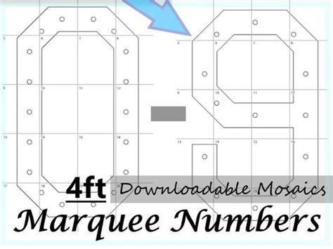 ft marquee numbers template