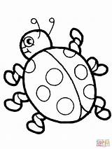Coloring Cute Ladybug Pages Lady Bug Drawing Colouring Printable Cartoon Ladybird Insect Clip Letter Animal Drawings Template Visit Clipart sketch template