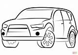 Coloring Suv Car Pages Drawing Printable sketch template