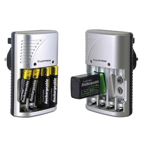 lloytron mains battery charger   duracell aa  mah rechargeable batteries ebay