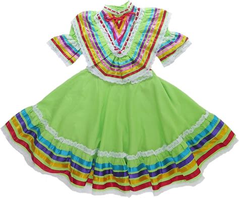 Mexican Clothing Co Womens Mexican Jalisco Blouse And Skirt Dress