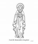 Coloring Immaculate Conception Mary Pages Catholic Kids Clipart Sheets Virgin Lourdes Heart Mother Blessed Lady Sheet Sacred Handouts Lesson May sketch template