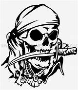 Skulls Pirates sketch template