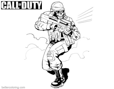 call  duty black ops coloring pages  printable coloring pages