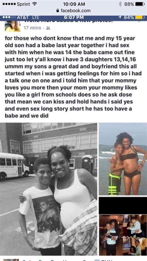 [photo] woman gets pregnant for her 15 year old son shares the shocking news on facebook